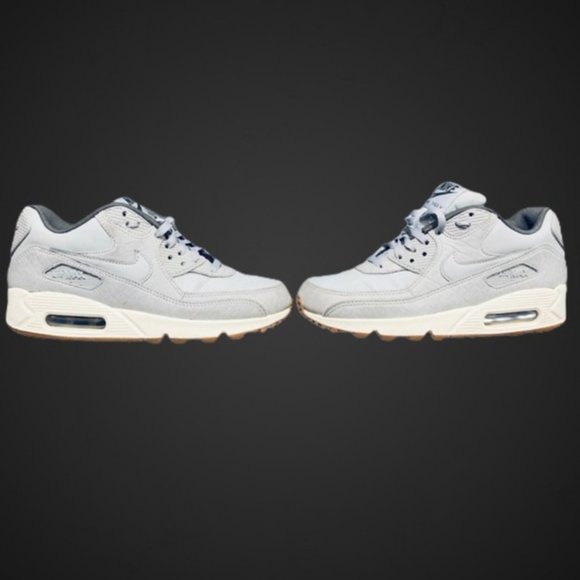 (SOLD-eb) Nike Air Max 90 • Premium Wolf Grey - Picture 7 of 9